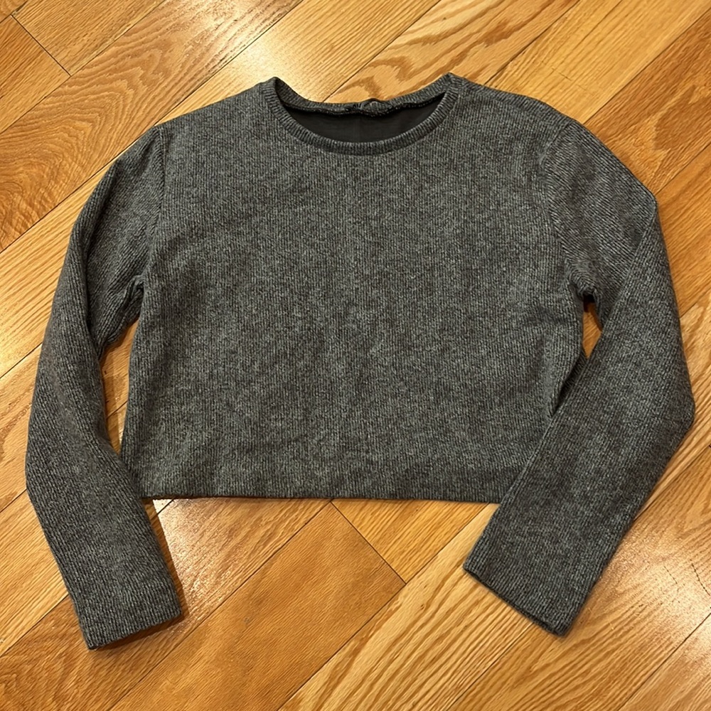 Zara cropped knit top